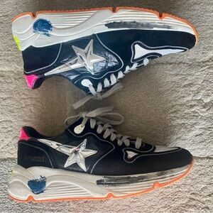 Golden goose leather suede trainers